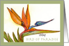 Valentine - flower - Bird of Paradise card