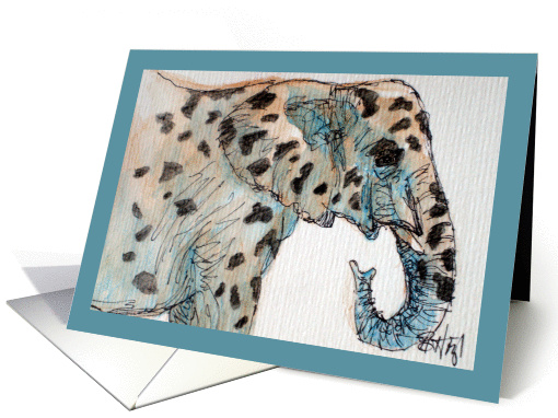 Notecard - Elephant card (288592)