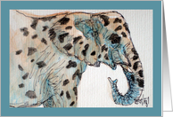 Notecard - Elephant card