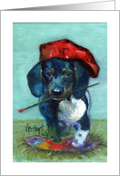 Birthday - Dachshund Puppy card