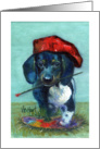 Birthday - Dachshund Puppy card