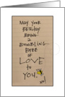 HAPPY BUMBLING BEEDAY card