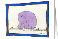 happy birthday elephant card