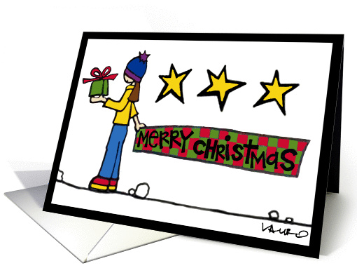 Merry Christmas Banner card (301071)