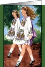 Irish Dancers card