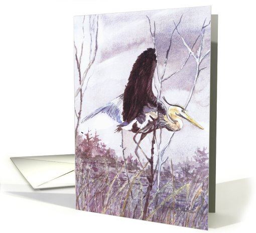 Blue Heron card (379623)