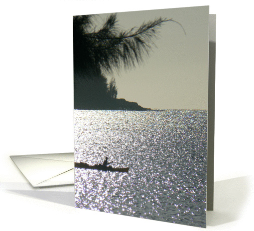 Sailing at sunset card (289992)