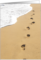 Footprints in the Sand card