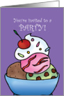 Party Invitation - Ice Cream Sundae card