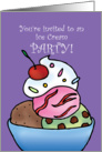 Kids Birthday Party Invitation - Ice Cream Sundae card