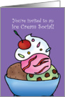 Ice Cream Social Invitation - Ice Cream Sundae card