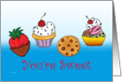 Sweet Treats - You’re Sweet - Blank Inside card