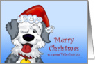 Sheepdog’s Christmas - for Veterinarian card