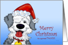 Sheepdog’s Christmas - for Dentist card