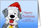 Sheepdog’s Christmas - for Daughter-in-Law card