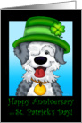 Sheepdog’s St. Patrick’s Day Anniversary - for Wife card