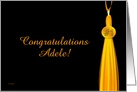 Congratulations # 1 Grad - Adele card