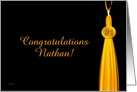 Congratulations # 1 Grad - Nathan card