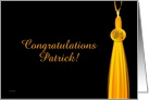 Congratulations # 1 Grad - Patrick card