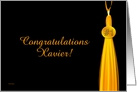 Congratulations # 1 Grad - Xavier card