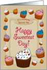 Sweetest Day Cupcakes - for Secret Pal card