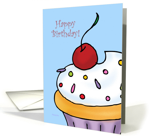 Happy Birthday - Vanilla Cupcake card (912894)