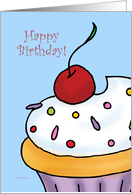 Happy Birthday - Vanilla Cupcake card