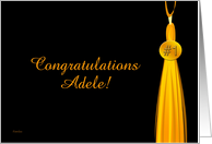 Congratulations # 1 Grad - Adele card