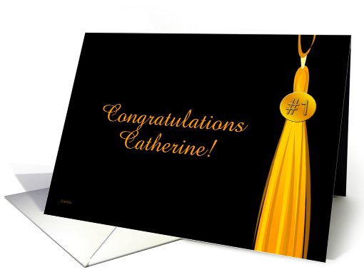 Congratulations # 1 Grad - Catherine card (924587)