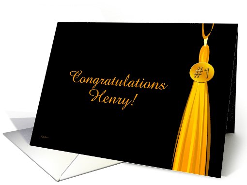 Congratulations # 1 Grad - Henry card (924596)
