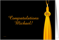 Congratulations # 1 Grad - Michael card