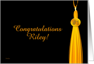 Congratulations # 1 Grad - Riley card