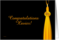 Congratulations # 1 Grad - Xavier card