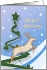 Season’s Greetings - Reindeer + Holiday Tree card