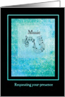 Music Recital Invitation - Music Notes - Scale card