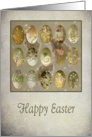 Floating Easter Eggs + Feathers to a Friend card