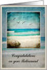 Congratulations - Retirement - Beach Sea card