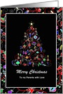 Christmas - Parents - Contemporary Colorful Tree card