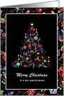 Christmas - Secret Pal - Colorful Tree + Frame card