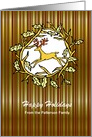 Christmas Holidays - Woodland Deer Wreath - Customizable card