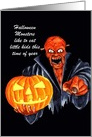 Halloween - Frigntening Scary Monster Beast card