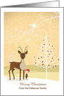 Christmas - Reindeer + Elf Team in the Snow card