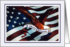 Christmas - Patriotic Eagle card