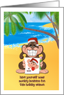 Christmas - Boss - Monkey sends Selfie Holiday Greetings card