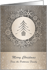 Christmas - To Anyone - Snowflake Tree Wreath card