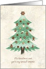 Christmas - Secret Pal - Gingerbread Cookies Tree card