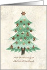 Christmas - Granddaughter - Gingerbread Cookies Tree card