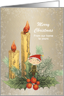 Tiny Elf wishing you a Merry Christmas card