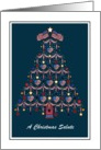 Christmas - Customizable Patriotic Military Tree card