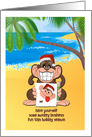 Christmas - Son - Monkey sends Selfie Holiday Greetings card